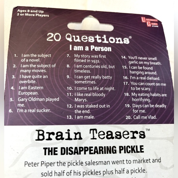 29 Questions & Brain Teasers - by University Games - NWT - Picture 5 of 5